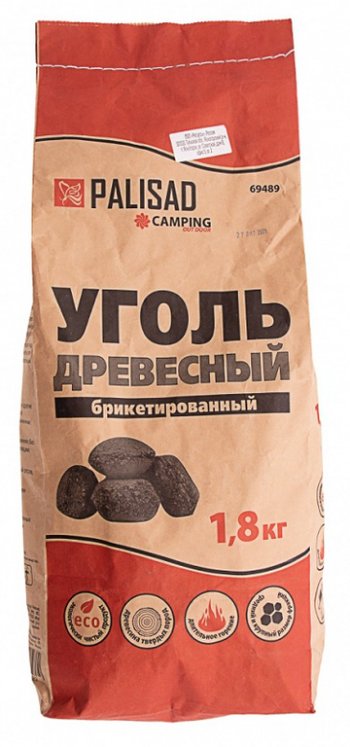 165 р. Уголь древесный брикетированный 1.8кг PALISAD PALISAD 69489 PALISAD 69489  с доставкой в г. Керчь. Увеличить фотографию 2