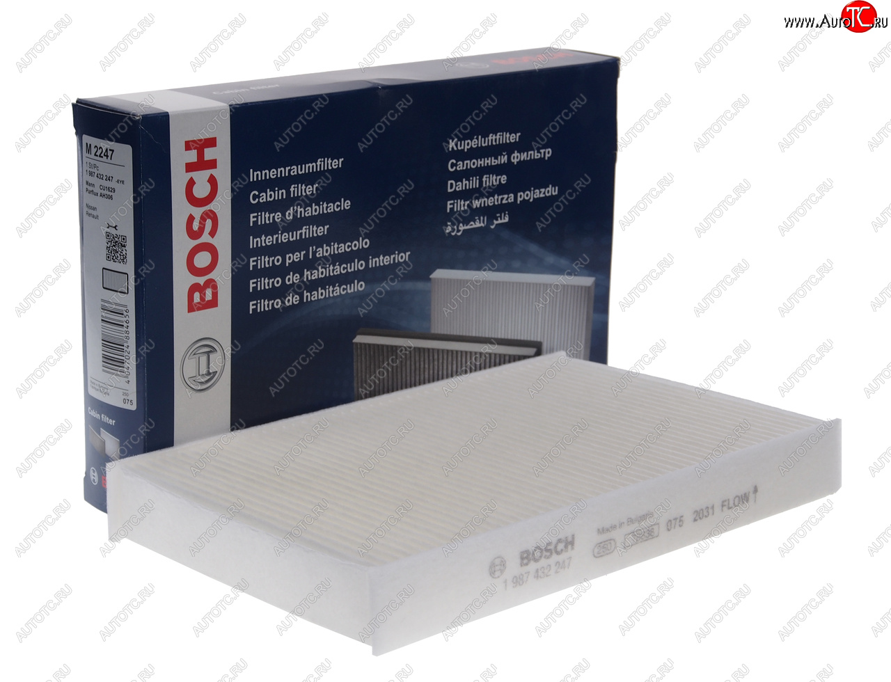 769 р. Фильтр воздушный салона NISSAN Juke (10-) (1.6) BOSCH BOSCH 1987432247 BOSCH 1987432247  с доставкой в г. Керчь