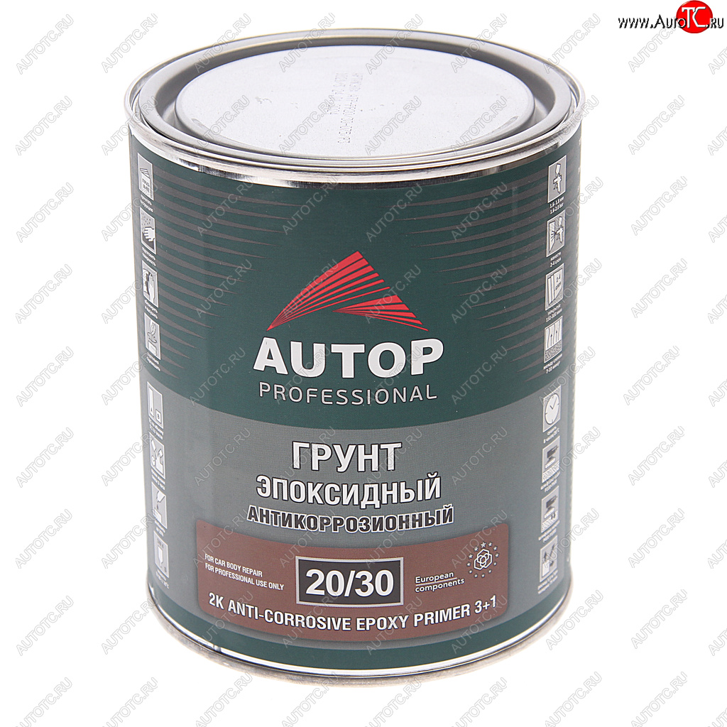 1 399 р. Грунт эпоксидный светло-серый 3+1 0.8л AUTOP AUTOP atp-pr2030-075p3  с доставкой в г. Керчь