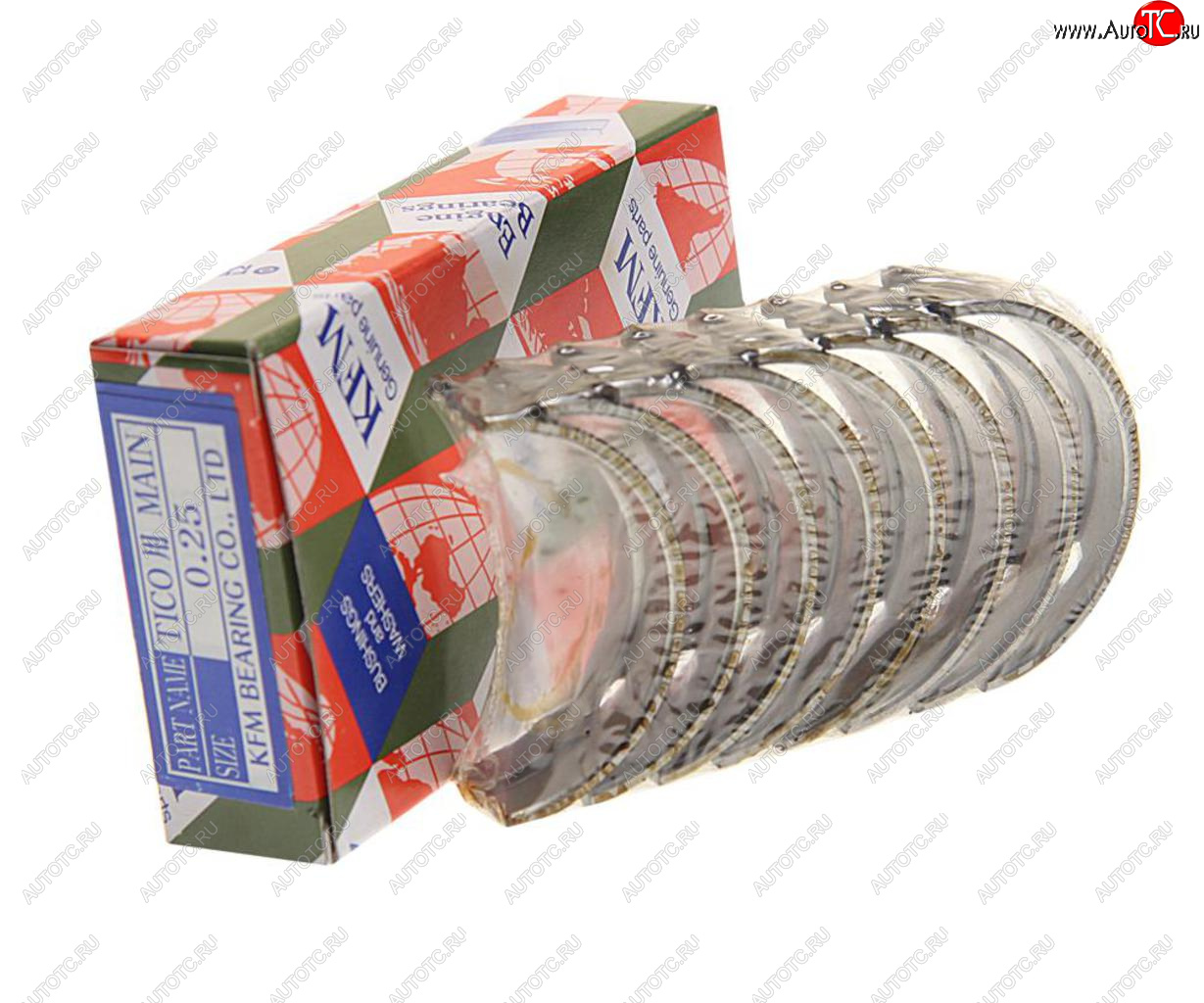 1 099 р. Вкладыши DAEWOO Matiz (0.8) коренные d+0.25 комплект (8шт.) KFM KFM 1230061810025  с доставкой в г. Керчь