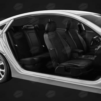 7 599 р. Авточехлы ЛАДА Largus (21-) экокожа-алькантара 5 мест задняя спинка 40х60 черные комплект AVTOLIDER AVTOLIDER vz29-2186-ec14  с доставкой в г. Керчь. Увеличить фотографию 5