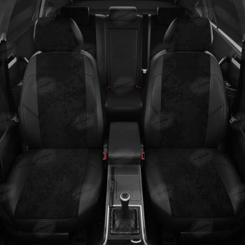 7 599 р. Авточехлы ЛАДА Largus (21-) экокожа-алькантара 5 мест задняя спинка 40х60 черные комплект AVTOLIDER AVTOLIDER vz29-2186-ec14  с доставкой в г. Керчь. Увеличить фотографию 3