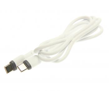 299 р. Кабель USB Type C-USB Type C 1м XO XO nb208b white  с доставкой в г. Керчь. Увеличить фотографию 1