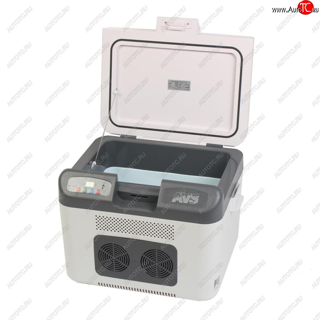 17 999 р. Автохолодильник 27л 48.0х38.5х35.0см термоэлектр. 12V220V24V 54W пластик 7.6кг AVS AVS a07084s  с доставкой в г. Керчь