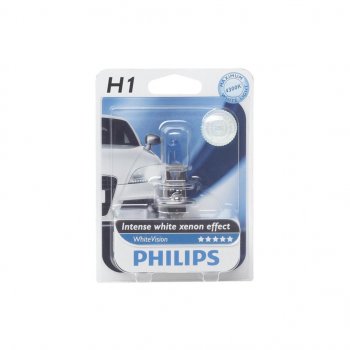 819 р. Лампа 12V H1 55W P14.5s 4300K блистер (1шт.) White Vision PHILIPS PHILIPS 12258whvb1  с доставкой в г. Керчь. Увеличить фотографию 1