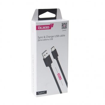 319 р. Кабель USB Type C 3м черный OLMIO OLMIO olm-039518  с доставкой в г. Керчь. Увеличить фотографию 2