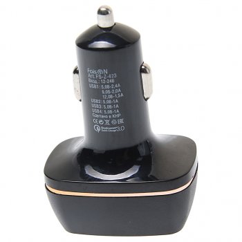 619 р. Устройство зарядное в прикуриватель 4USB 12V Quick Charge FAISON FAISON fs-z-423 black  с доставкой в г. Керчь. Увеличить фотографию 2