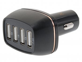 619 р. Устройство зарядное в прикуриватель 4USB 12V Quick Charge FAISON FAISON fs-z-423 black  с доставкой в г. Керчь. Увеличить фотографию 1