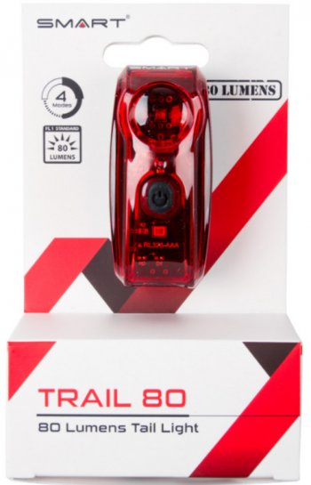 1 149 р. Фонарь велосипедный задний 4 функции NO NAME smart trail 80  с доставкой в г. Керчь. Увеличить фотографию 1