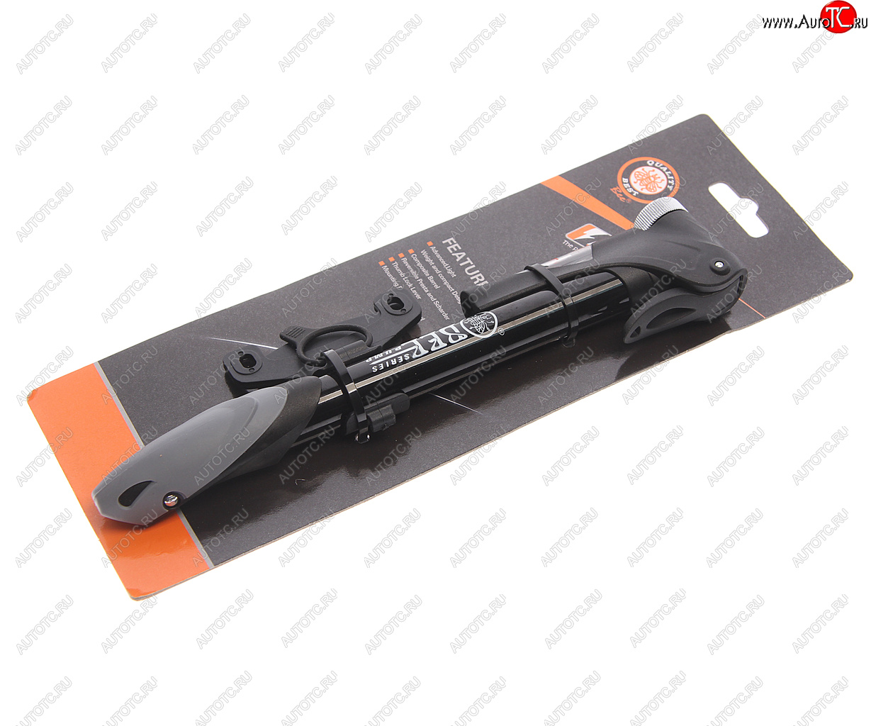 859 р. Насос велосипедный алюминиевый с манометром 21x220мм BEE PUMP BEE PUMP m21b-02  с доставкой в г. Керчь