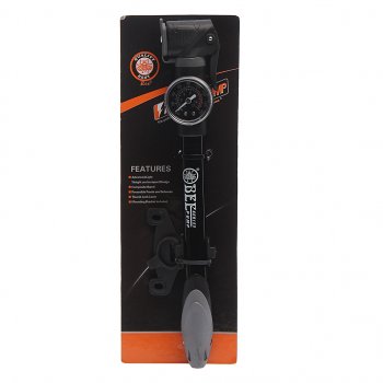 1 249 р. Насос велосипедный алюминиевый с манометром 21x304мм BEE PUMP BEE PUMP m21b-03a  с доставкой в г. Керчь. Увеличить фотографию 1