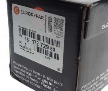 3 199 р. Колодки тормозные CITROEN Berlingo (08-) передние (4шт.) EUROREPAR EUROREPAR 1617272980  с доставкой в г. Керчь. Увеличить фотографию 2