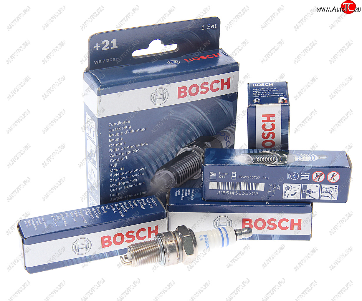 979 р. Свеча зажигания WR7DCX+ ВАЗ-2111 V8 комплект BOSCH BOSCH 0242235915  с доставкой в г. Керчь