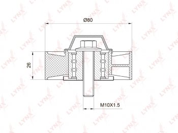 Ролик приводного ремня MERCEDES C (W202,W203),E (W210,W211),S (W140,W220) обводной LYNX LYNX pb7007