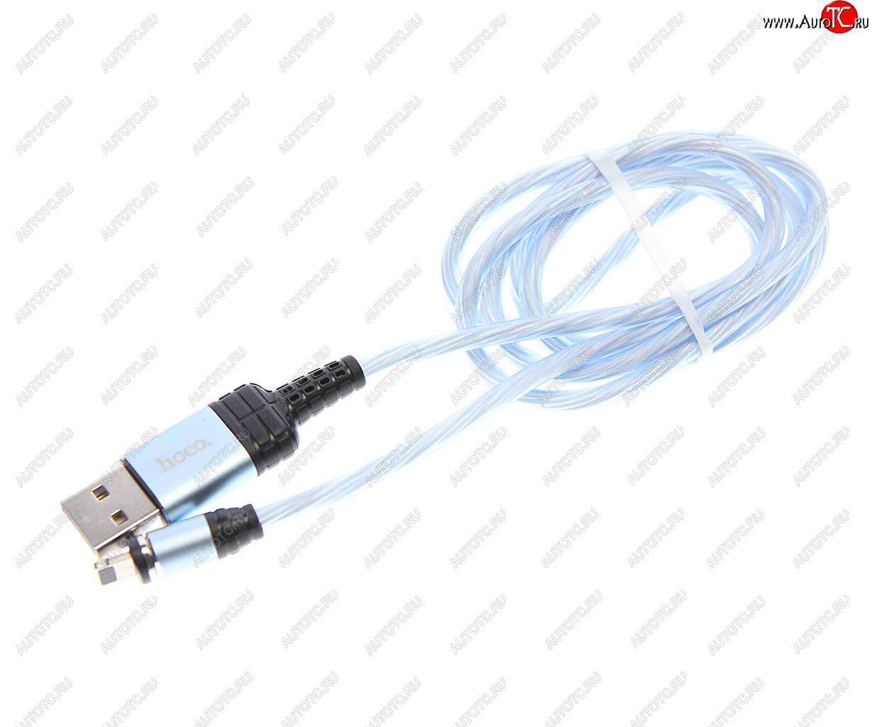 699 р. Кабель iPhone (5-) 1м синий HOCO HOCO u90 blue  с доставкой в г. Керчь