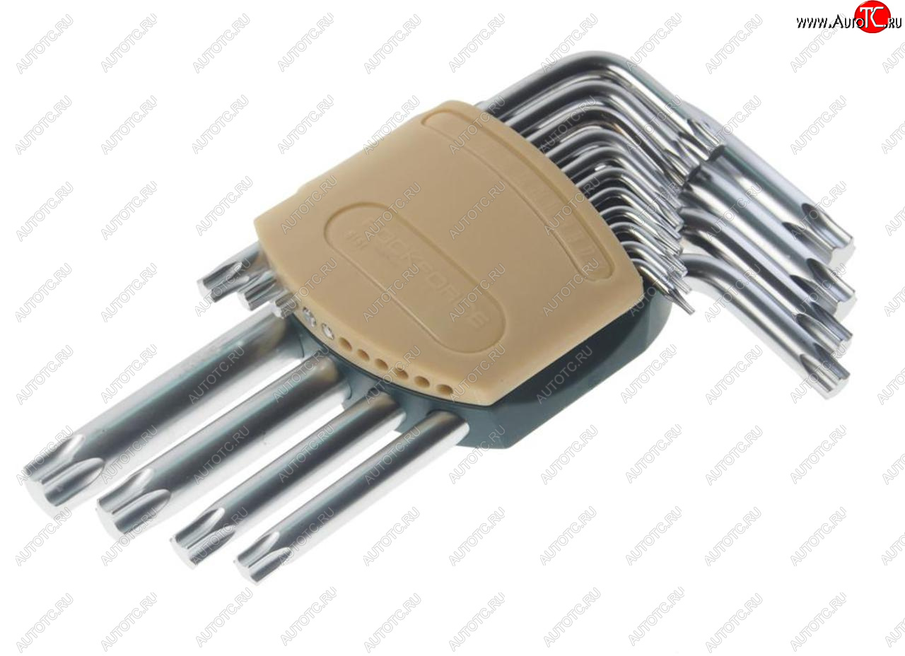 1 439 р. Набор ключей TORX Т6-Т60 Г-образных 15 предметов с держателем ROCKFORCE ROCKFORCE rf-5151  с доставкой в г. Керчь