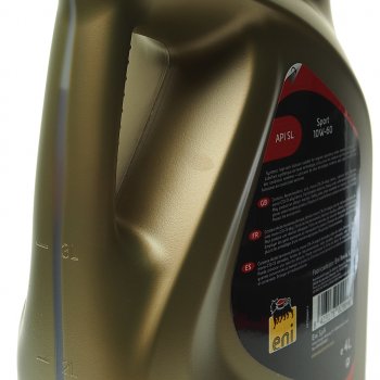 5 499 р. Масло моторное SPORT 10W60 синт.4л ENI ENI 8423178020090  с доставкой в г. Керчь. Увеличить фотографию 2