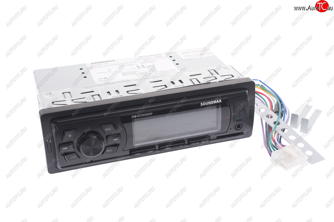 1 799 р. Магнитола автомобильная 1DIN SOUNDMAX SOUNDMAX sm-ccr3055f SOUNDMAX sm-ccr3055f  с доставкой в г. Керчь