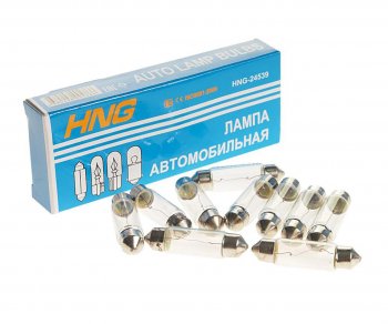 22 р. Лампа 24V C5W SV8.5-8 39мм Long Life HNG HNG 24539  с доставкой в г. Керчь. Увеличить фотографию 1