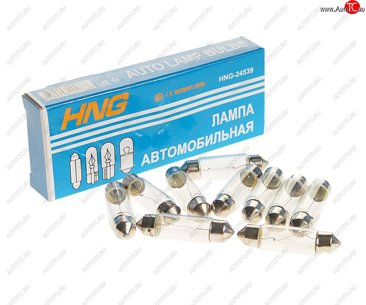 22 р. Лампа 24V C5W SV8.5-8 39мм Long Life HNG HNG 24539  с доставкой в г. Керчь