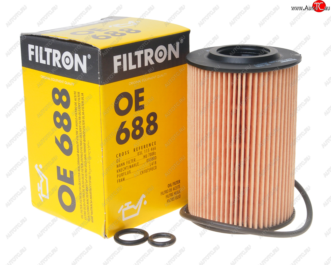 379 р. Фильтр масляный VW Golf 5,Tiguan,Passat AUDI A3 SKODA FILTRON FILTRON oe688  с доставкой в г. Керчь