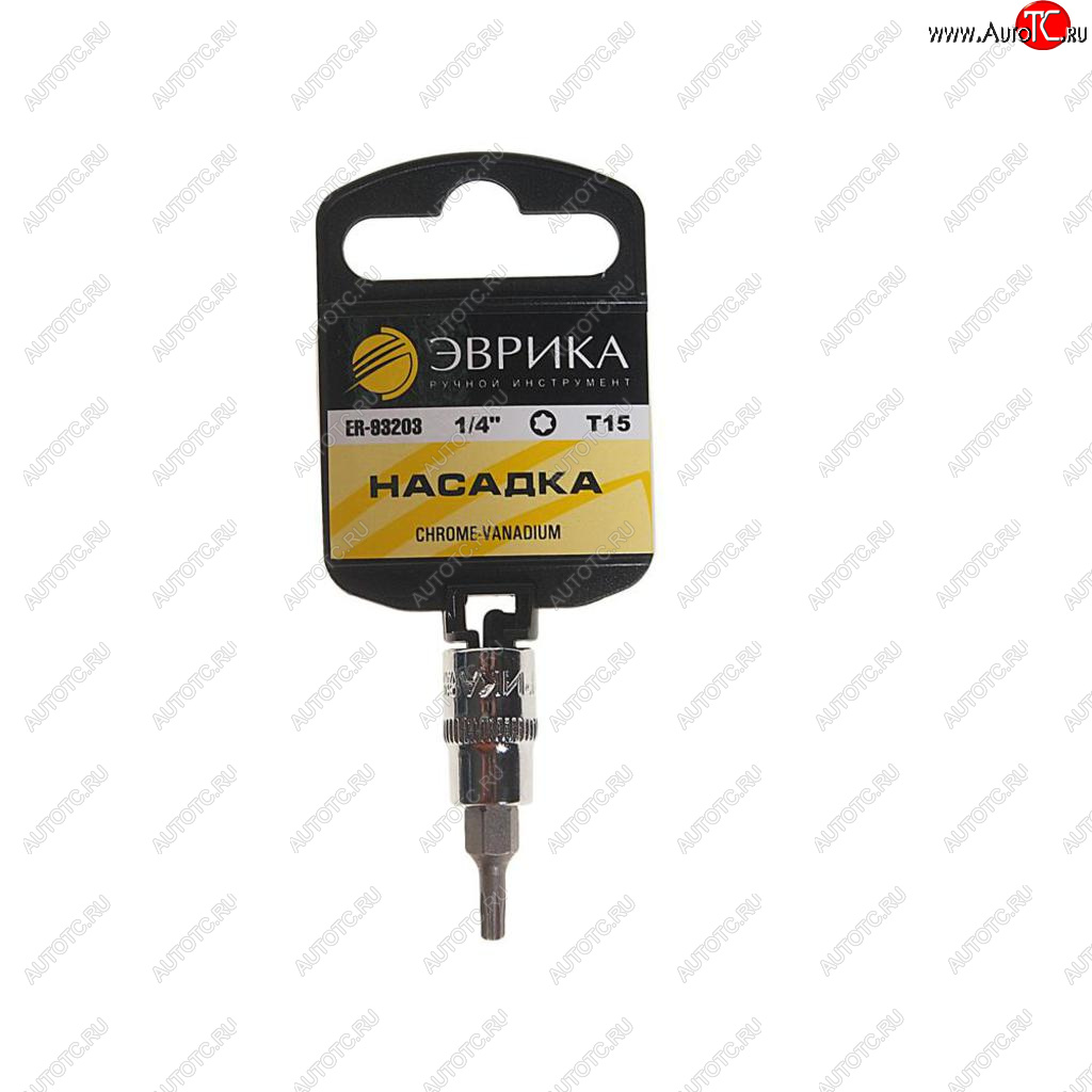 30 р. Бита-головка 14 TORX T15х37мм с держателем ЭВРИКА ЭВРИКА er-93203h  с доставкой в г. Керчь