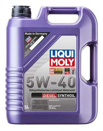 9 399 р. Масло дизельное DIESEL SYNTHOIL 5W40 синт.5л LIQUI MOLY LIQUI MOLY 1341  с доставкой в г. Керчь. Увеличить фотографию 1