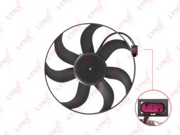 Вентилятор VW Polo (02-) SKODA Fabia (99-) охлаждения радиатора LYNX LYNX rf1194