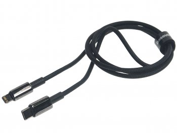 499 р. Кабель iPhone (5-)-USB Type C 1м черный BASEUS BASEUS catlwj-01  с доставкой в г. Керчь. Увеличить фотографию 1