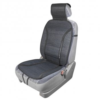 1 069 р. Накидка на сиденье массажная бамбуковая черная SKYWAY SKYWAY s01302044  с доставкой в г. Керчь. Увеличить фотографию 2