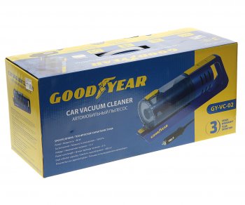 5 199 р. Пылесос автомобильный 12V 80W 5500Pa (3 насадки) синий GOODYEAR GOODYEAR gy000192  с доставкой в г. Керчь. Увеличить фотографию 4