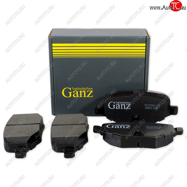 1 789 р. Колодки тормозные FORD Explorer (-11) задние (4шт.) GANZ GANZ gij09116 GANZ gij09116  с доставкой в г. Керчь