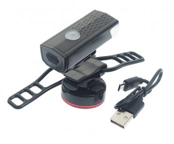 629 р. Фонарь велосипедный набор USB кабель с аккумулятором NO NAME bz-1770  с доставкой в г. Керчь. Увеличить фотографию 2