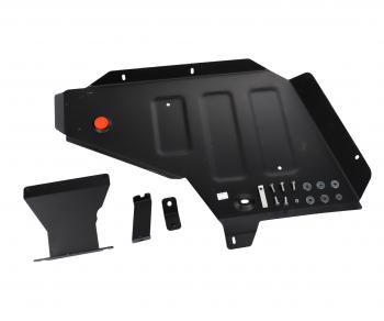 5 449 р. Защита GEELY Coolray (20-) (1.5) бака топливного (с крепежом) АВТОБРОНЯ АВТОБРОНЯ 111.01925.1  с доставкой в г. Керчь. Увеличить фотографию 1
