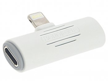 599 р. Переходник iPhone (5-) на jack 3.5 + зарядка белый BOROFONE BOROFONE bv7 white BOROFONE bv7 white  с доставкой в г. Керчь. Увеличить фотографию 1