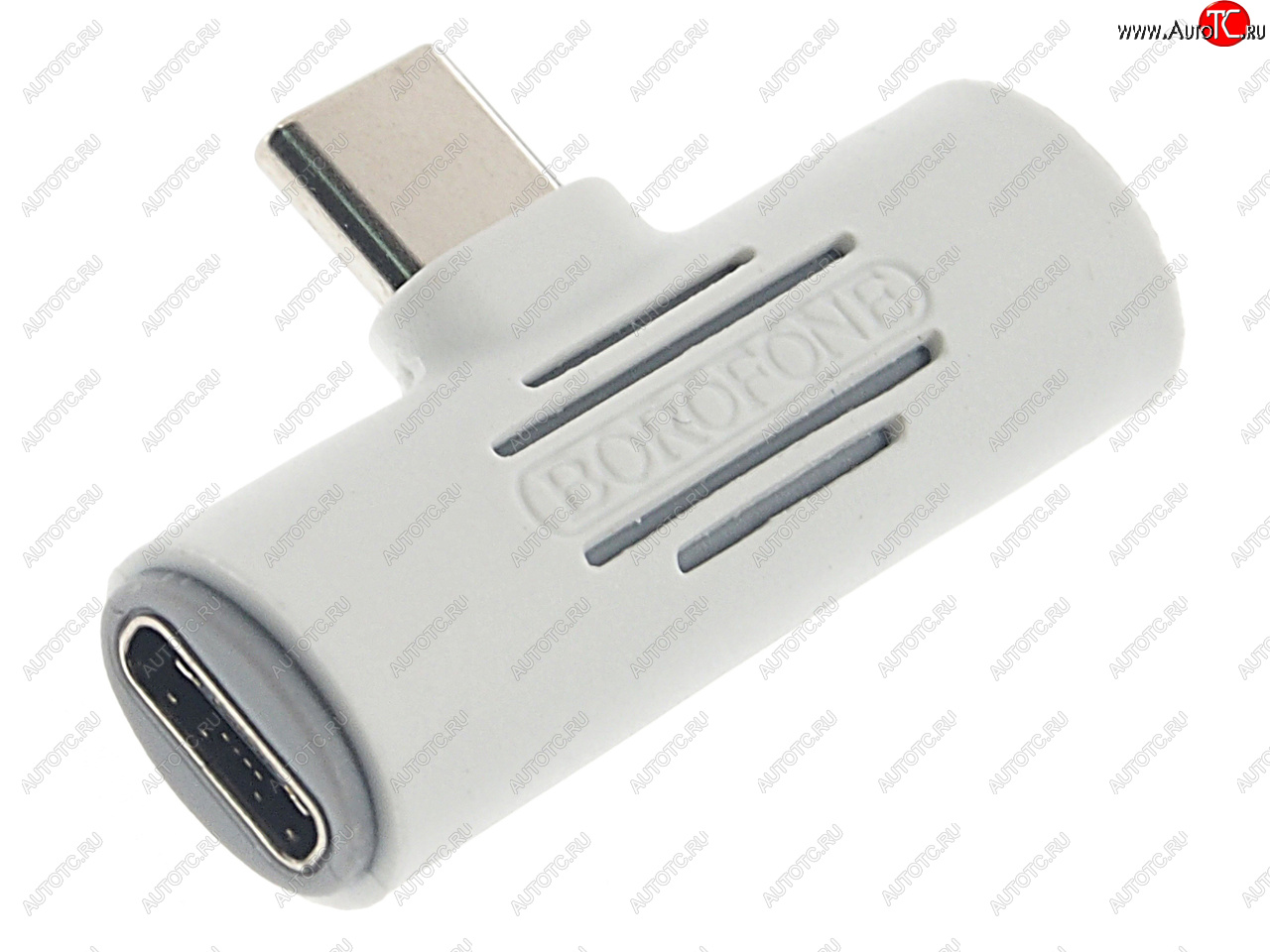 274 р. Переходник USB Type C на jack 3.5 + зарядка белый BOROFONE BOROFONE bv8 white  с доставкой в г. Керчь