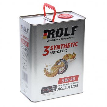 3 389 р. Масло моторное 3-SYNTHETIC A3/B4 5W30 синт.4л ROLF ROLF 322549 ROLF 322549  с доставкой в г. Керчь. Увеличить фотографию 1
