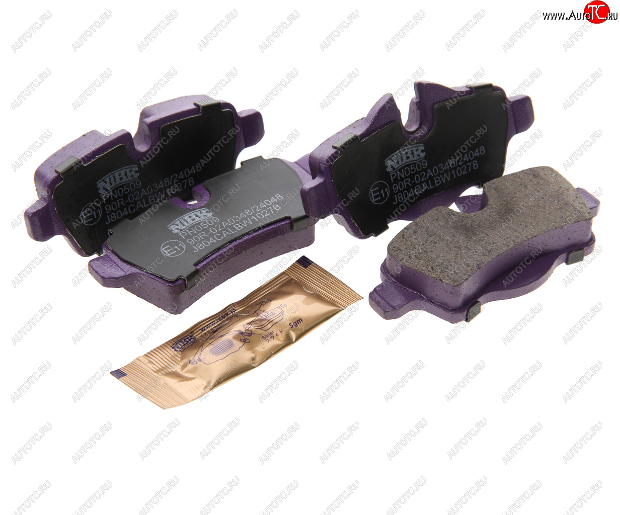 2 899 р. Колодки тормозные MINI Cooper (06-) задние (4шт.) NIBK NIBK pn0509 NIBK pn0509  с доставкой в г. Керчь
