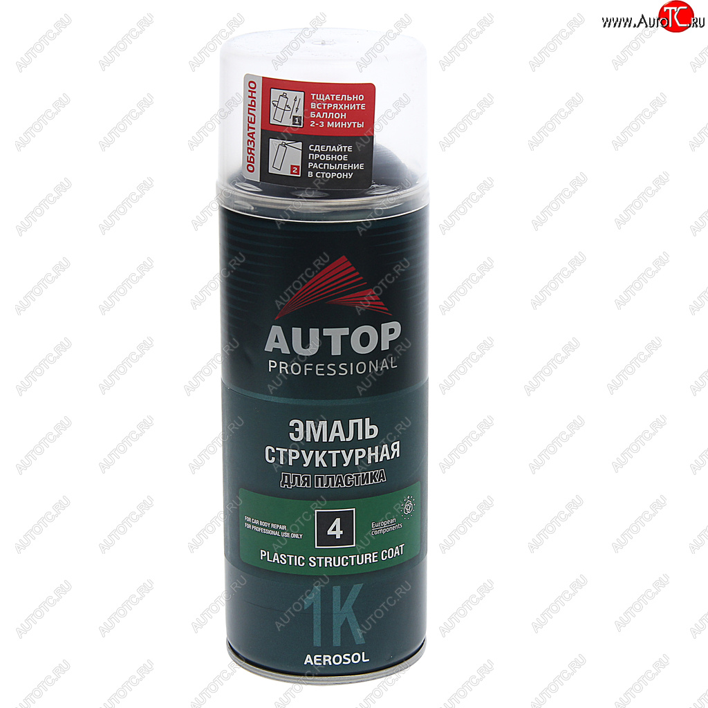 679 р. Краска для бамперов черная структурная 520мл аэрозоль AUTOP AUTOP atp-a07584  с доставкой в г. Керчь