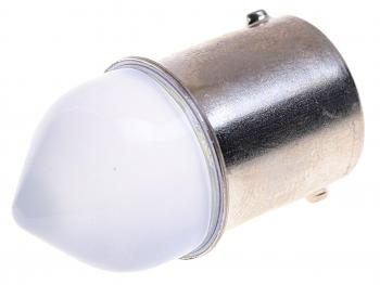 81 р. Лампа светодиодная 12V R5W BA15s конус матовая линза LED 9 SMD 3030 White MISTAR MISTAR mis-131159  с доставкой в г. Керчь. Увеличить фотографию 2