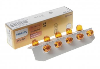 93 р. Лампа 12V WY5W T10W W2.1x9.5d PHILIPS PHILIPS 12396nacp  с доставкой в г. Керчь. Увеличить фотографию 1