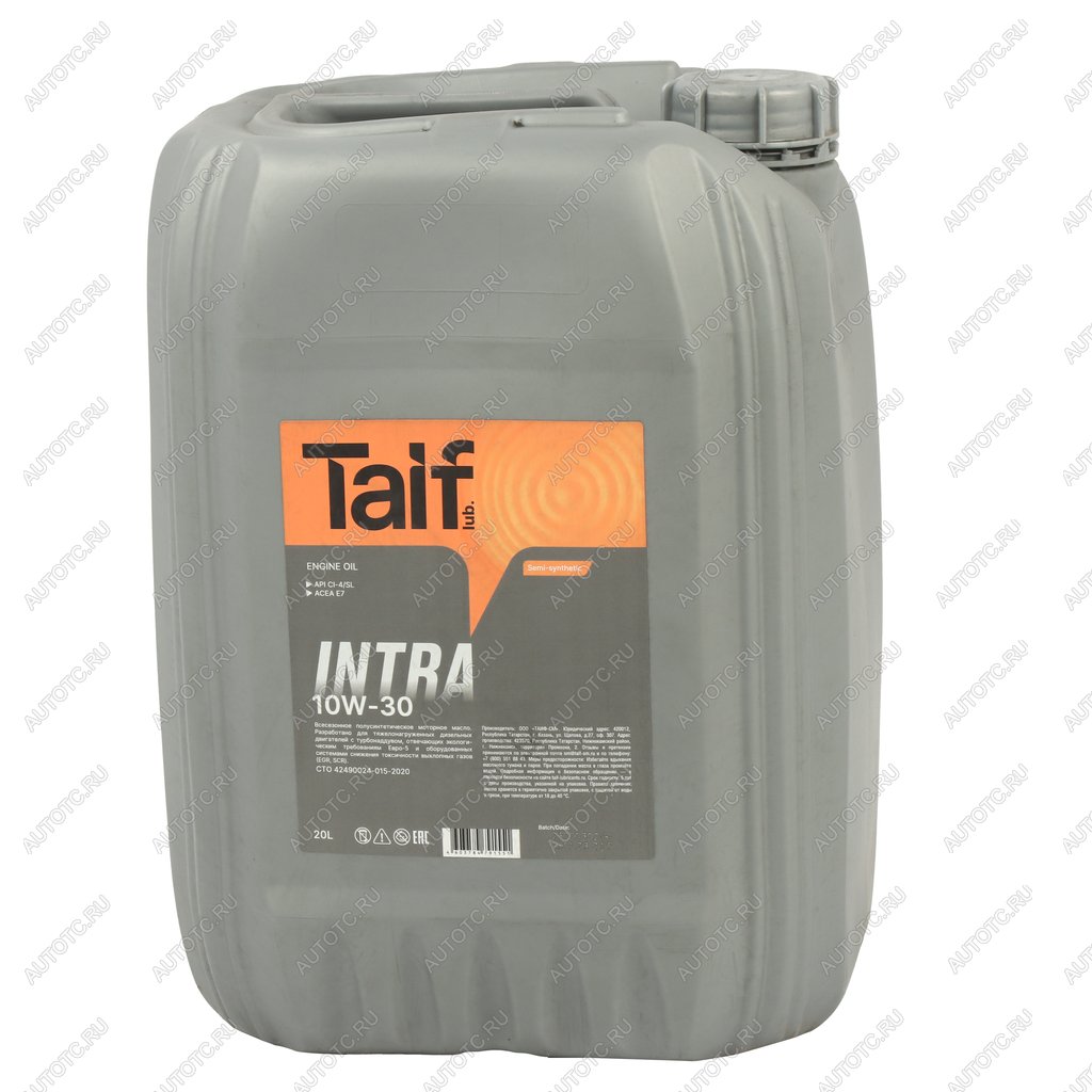 7 699 р. Масло дизельное INTRA 10W30 E7CI-4SL псинт.20л TAIF TAIF 212027  с доставкой в г. Керчь