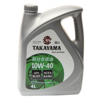 2 199 р. Масло моторное API SLCF 10W40 псинт.4л TAKAYAMA TAKAYAMA 605518  с доставкой в г. Керчь. Увеличить фотографию 1