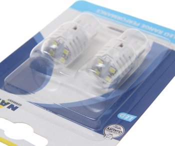 1 289 р. Лампа светодиодная 12V W21W 1.75W W3x16d 6500K блистер (2шт.) White Range Perfomance LED NARVA NARVA 180994000  с доставкой в г. Керчь. Увеличить фотографию 2
