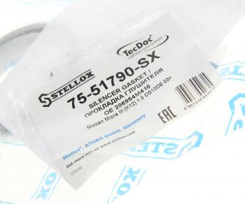 399 р. Прокладка NISSAN Micra (02-),Note (06-13) выхлопной системы STELLOX STELLOX 75-51790-sx  с доставкой в г. Керчь. Увеличить фотографию 2