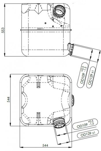 21 399 р. Глушитель SCANIA 4 (ЕВРО 1) E-line DINEX DINEX 68335  с доставкой в г. Керчь. Увеличить фотографию 4