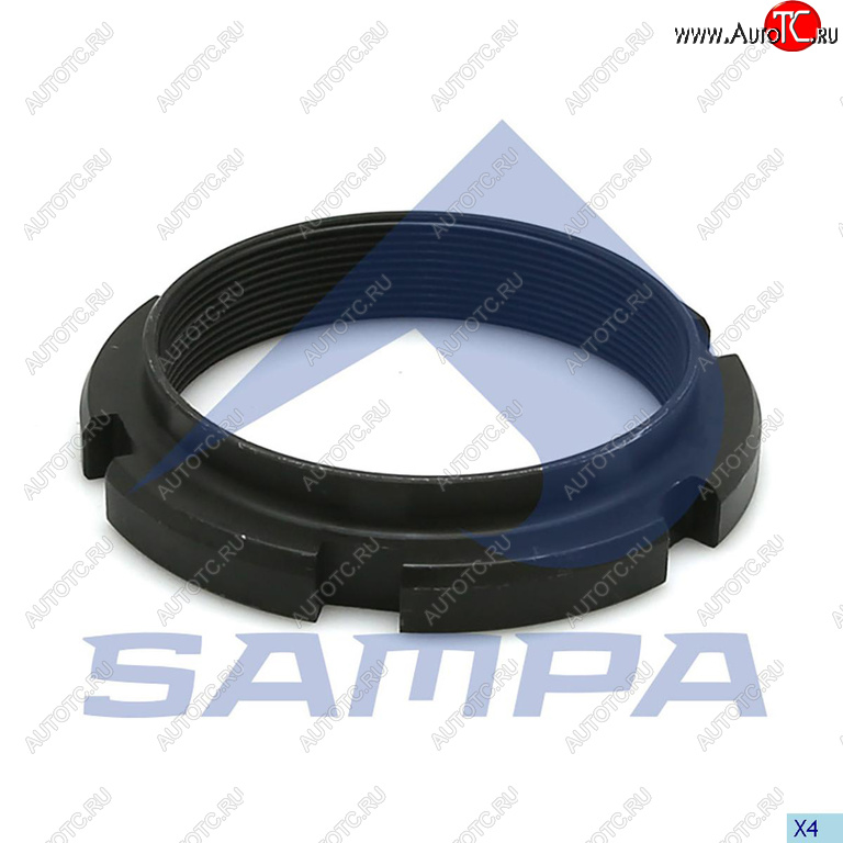 689 р. Гайка MERCEDES ступицы (М75x1.5мм) SAMPA SAMPA 204.294  с доставкой в г. Керчь
