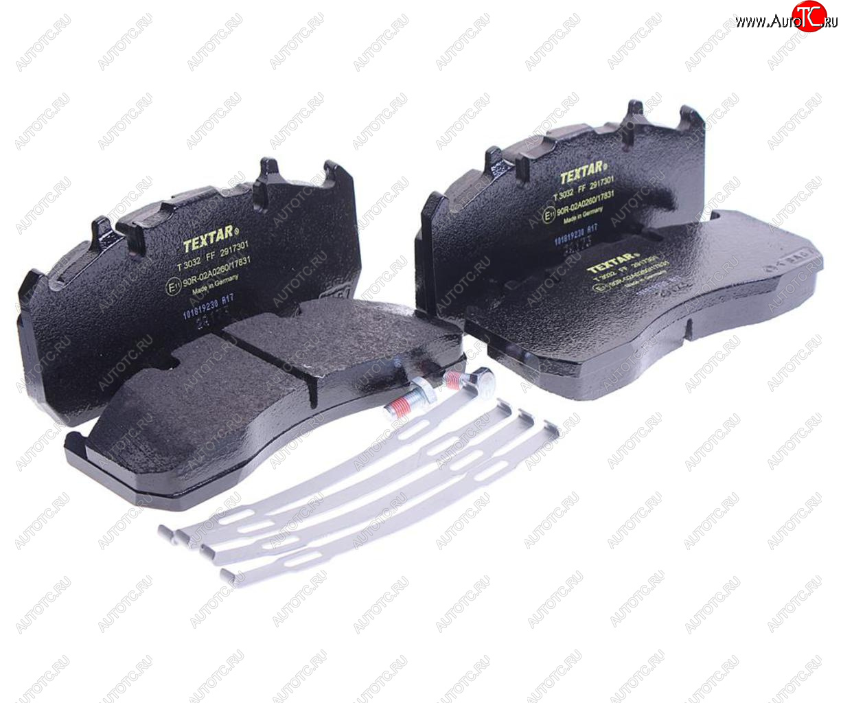 17 699 р. Колодки тормозные RENAULT Midlum дисковые (216x100x29) (4шт.) TEXTAR TEXTAR 2917301  с доставкой в г. Керчь