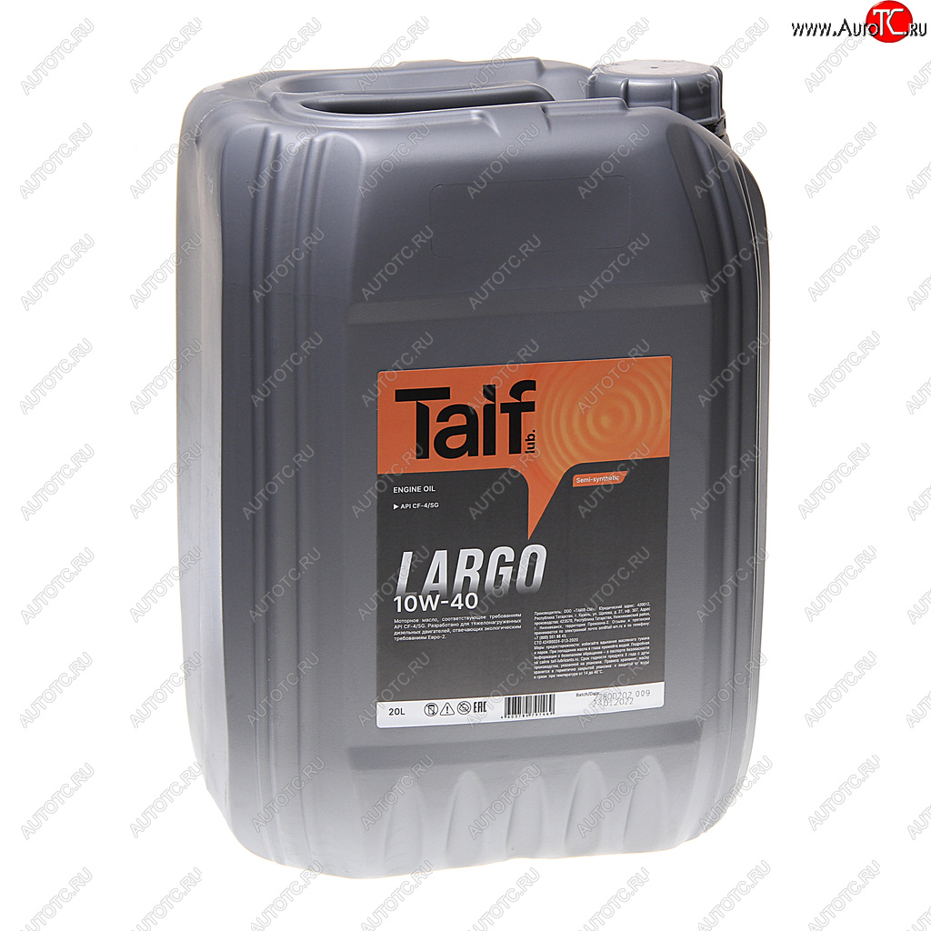 5 249 р. Масло дизельное LARGO 10W40 CF-4SG псинт.20л TAIF TAIF 212037  с доставкой в г. Керчь