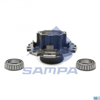 23 799 р. Ступица SCANIA P,R series задняя (с подшипником) SAMPA SAMPA 044.1051  с доставкой в г. Керчь. Увеличить фотографию 1